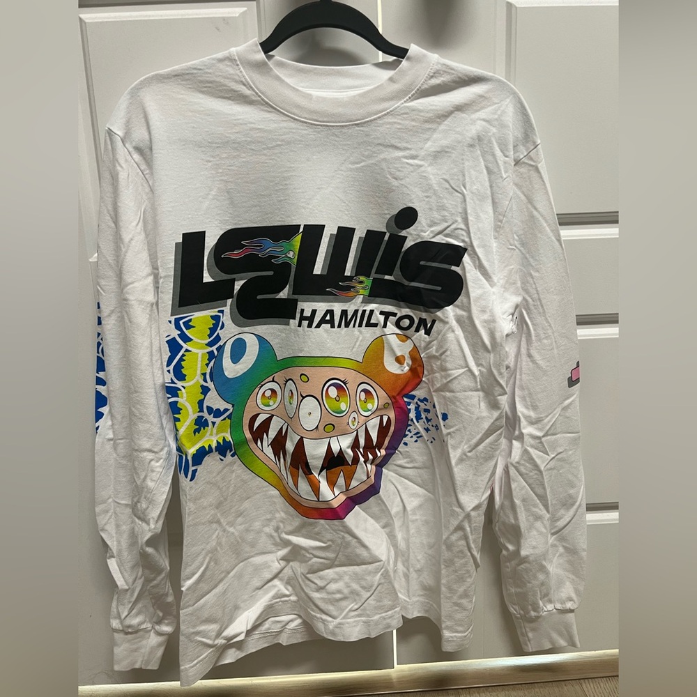 Lewis Hamilton limited edition Takashi Murakami +44 long sleeve shirt. BRAND NEW